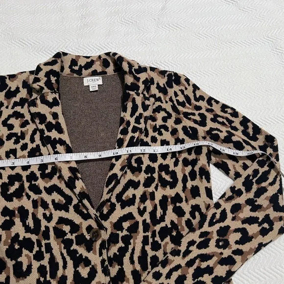 J.CREW Leopard sweater-blazer - Picture 8 of 9
